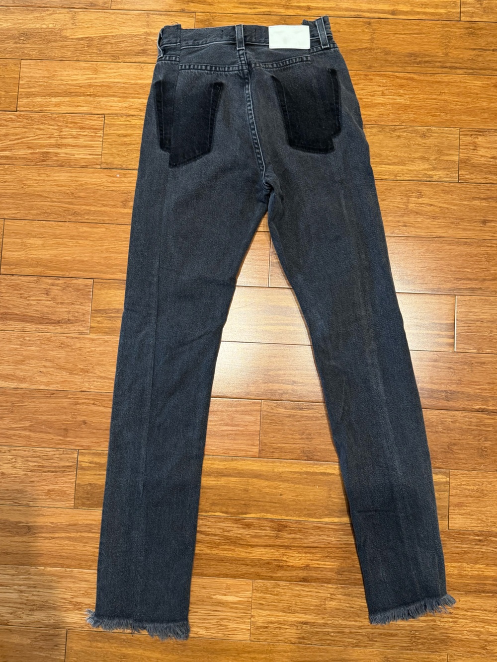 EB Denim Straight Leg Split Hem Jeans - Picture 5 of 8